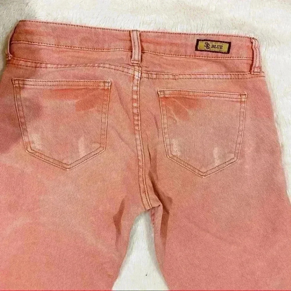 STS Blue Acid Pink Denim Distressed Skinny Jeans Size 5 - Picture 8 of 15